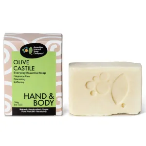 Australian Natural Soap Company Soap Bar - Olive Castile 100g