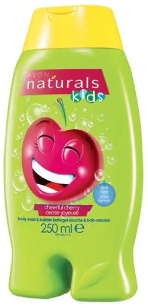 Avon Naturals Kids Cheerful Cherry Body Wash & Bubble Bath - 250ml