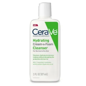 CeraVe Hydrating Cream to Foam Cleanser for Normal to Dry Skin