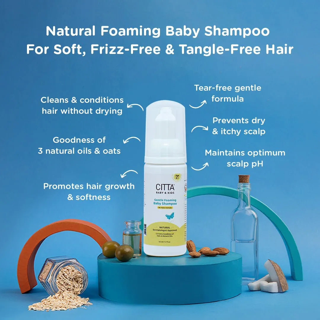 CITTA Gentle Foaming Baby Shampoo- | Now in 50 ml