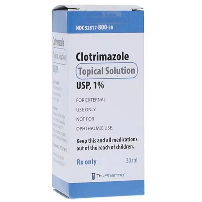 Clotrimazole Topical Solution 1% 30mL Bottle by Trupharma (RX)