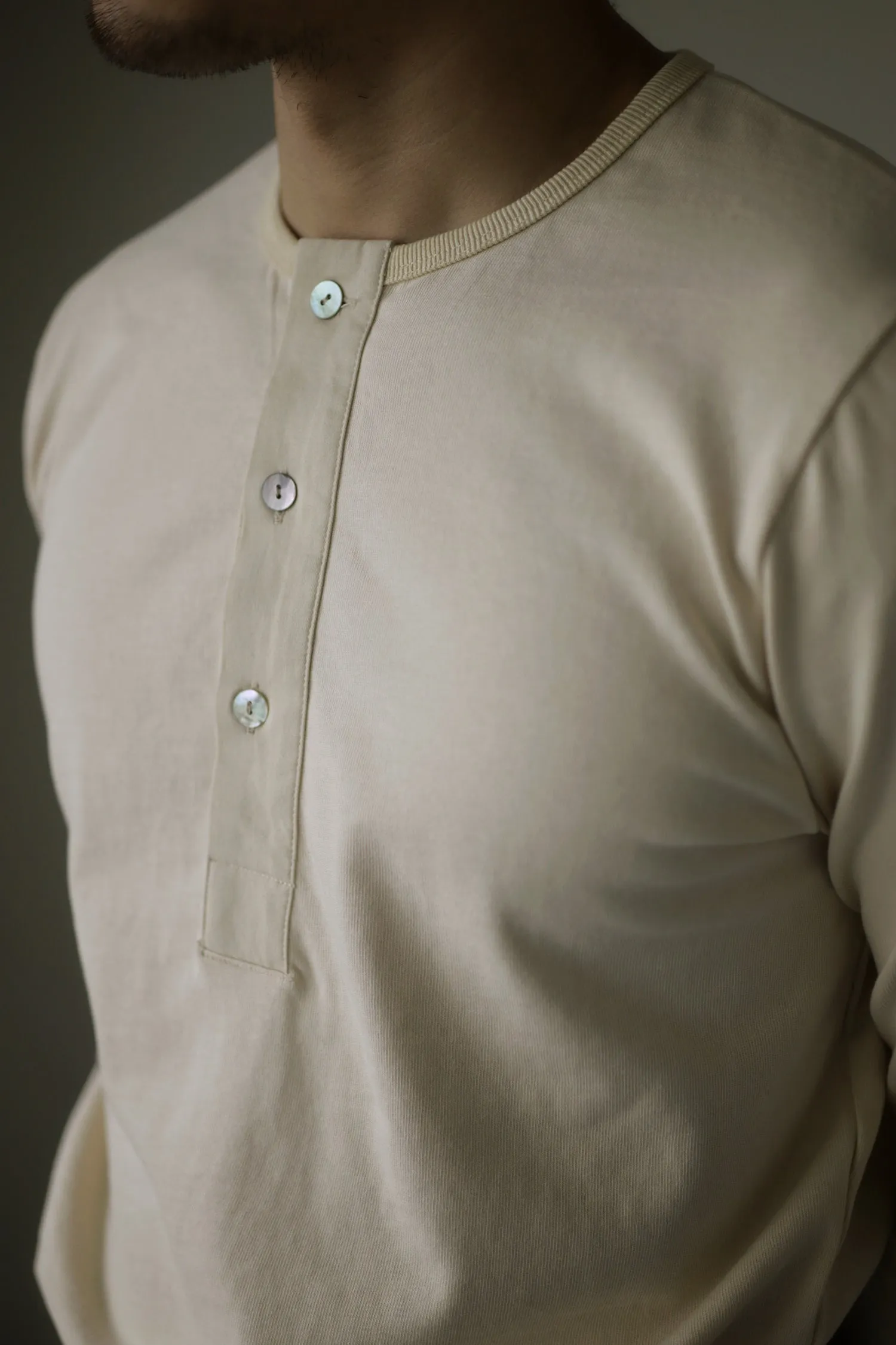 Men's Henley Shirt Long Sleeves