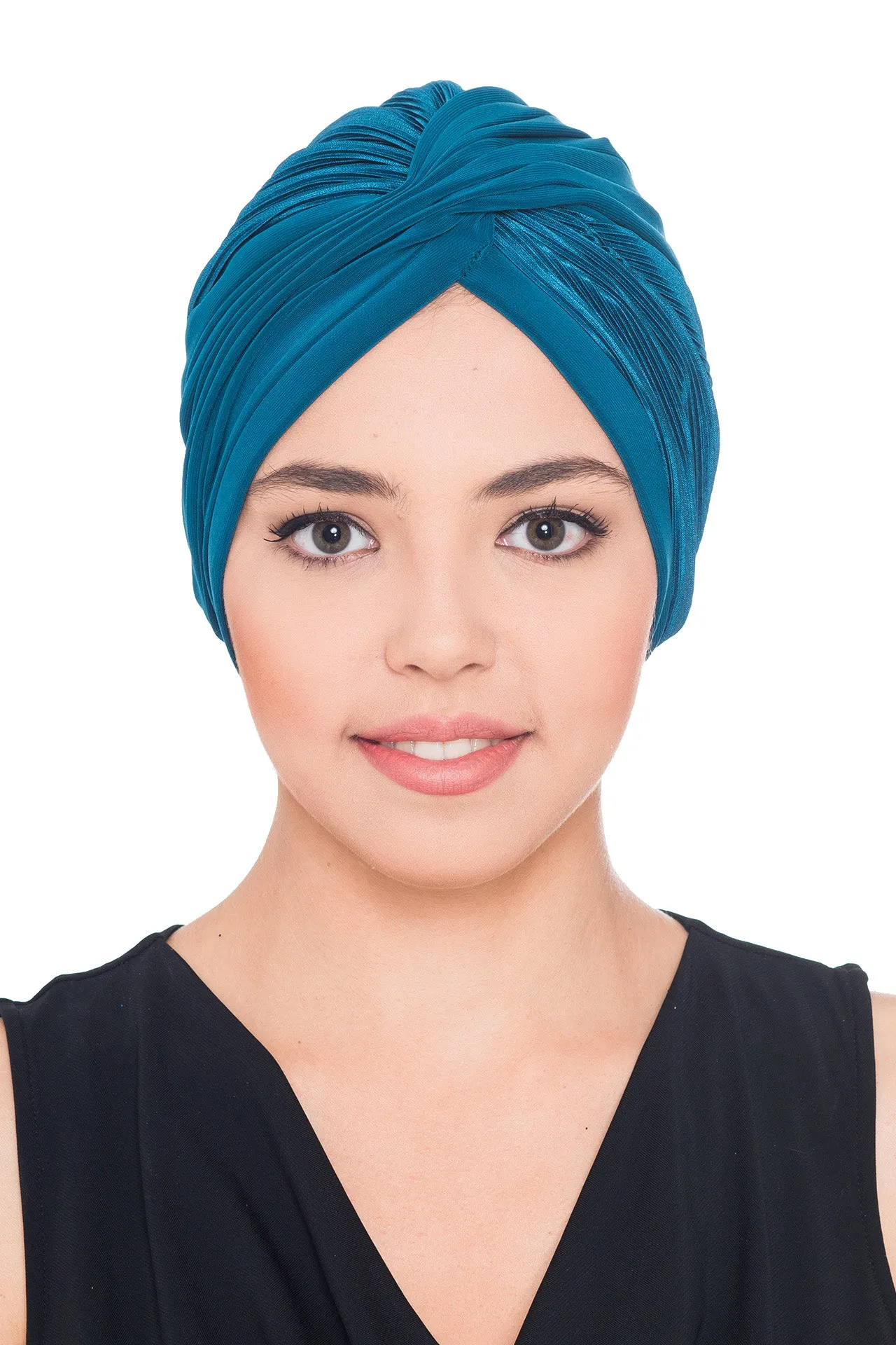 Plisse Cross Turban