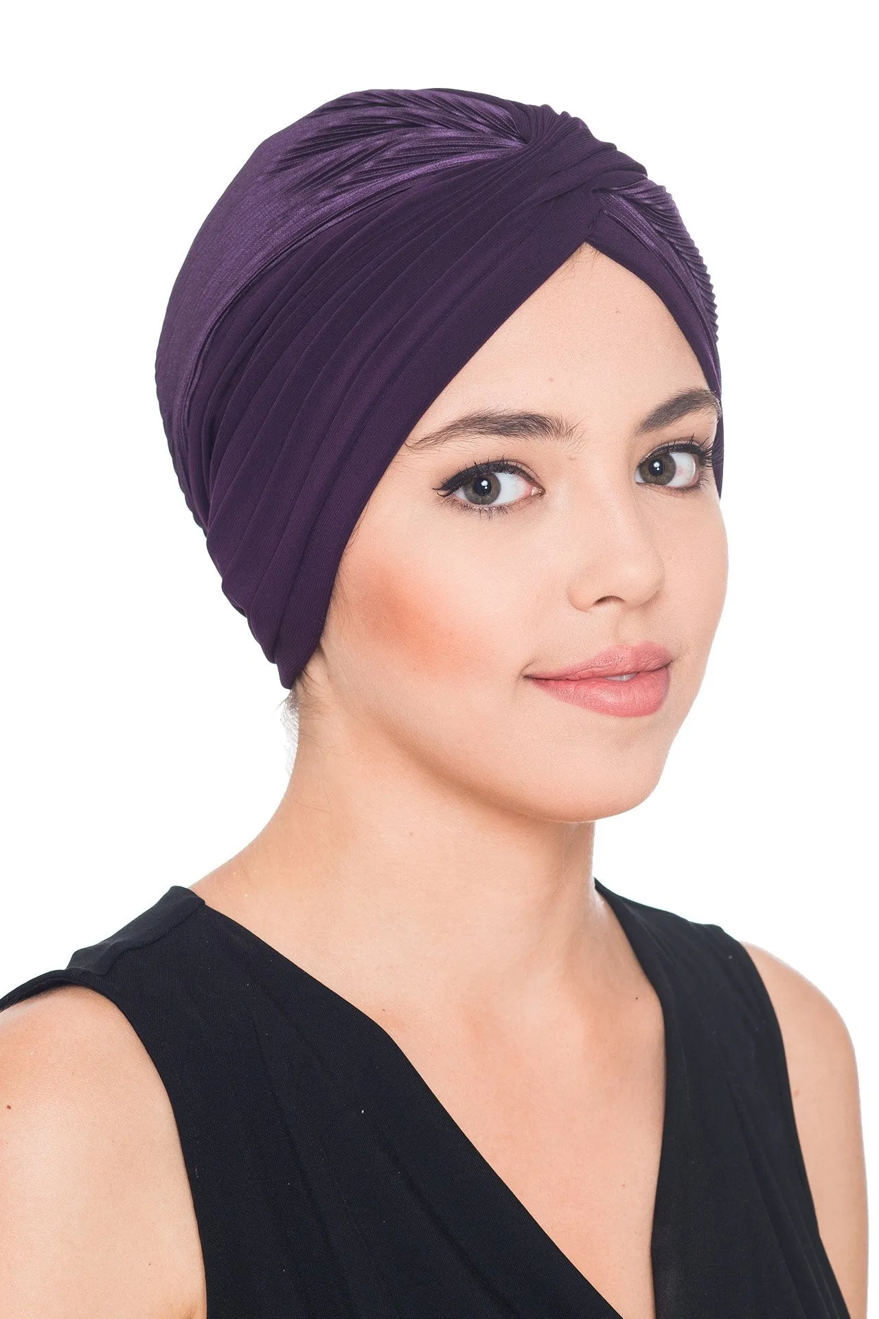 Plisse Cross Turban