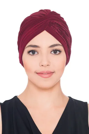 Plisse Cross Turban