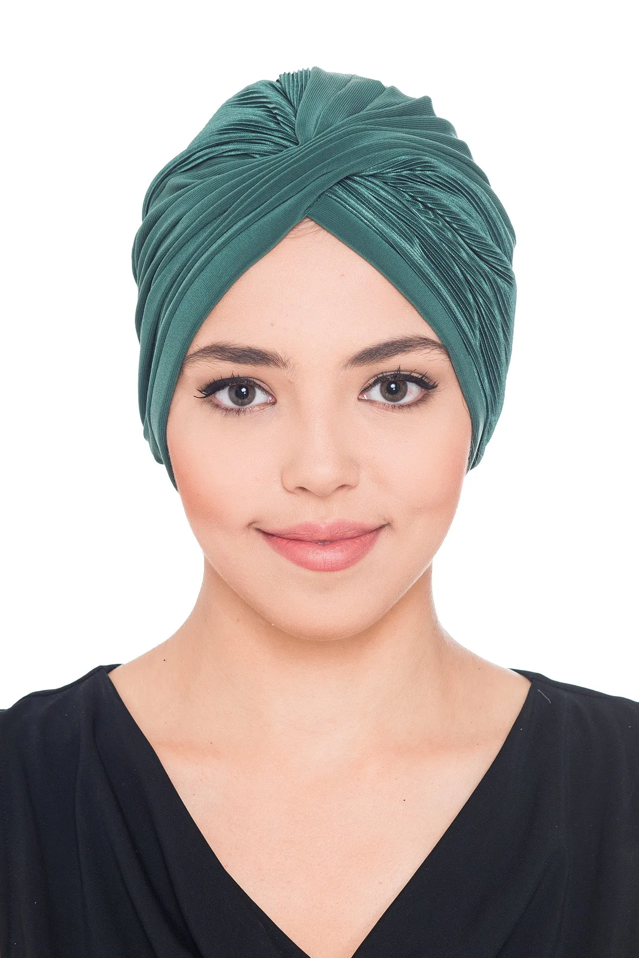 Plisse Cross Turban