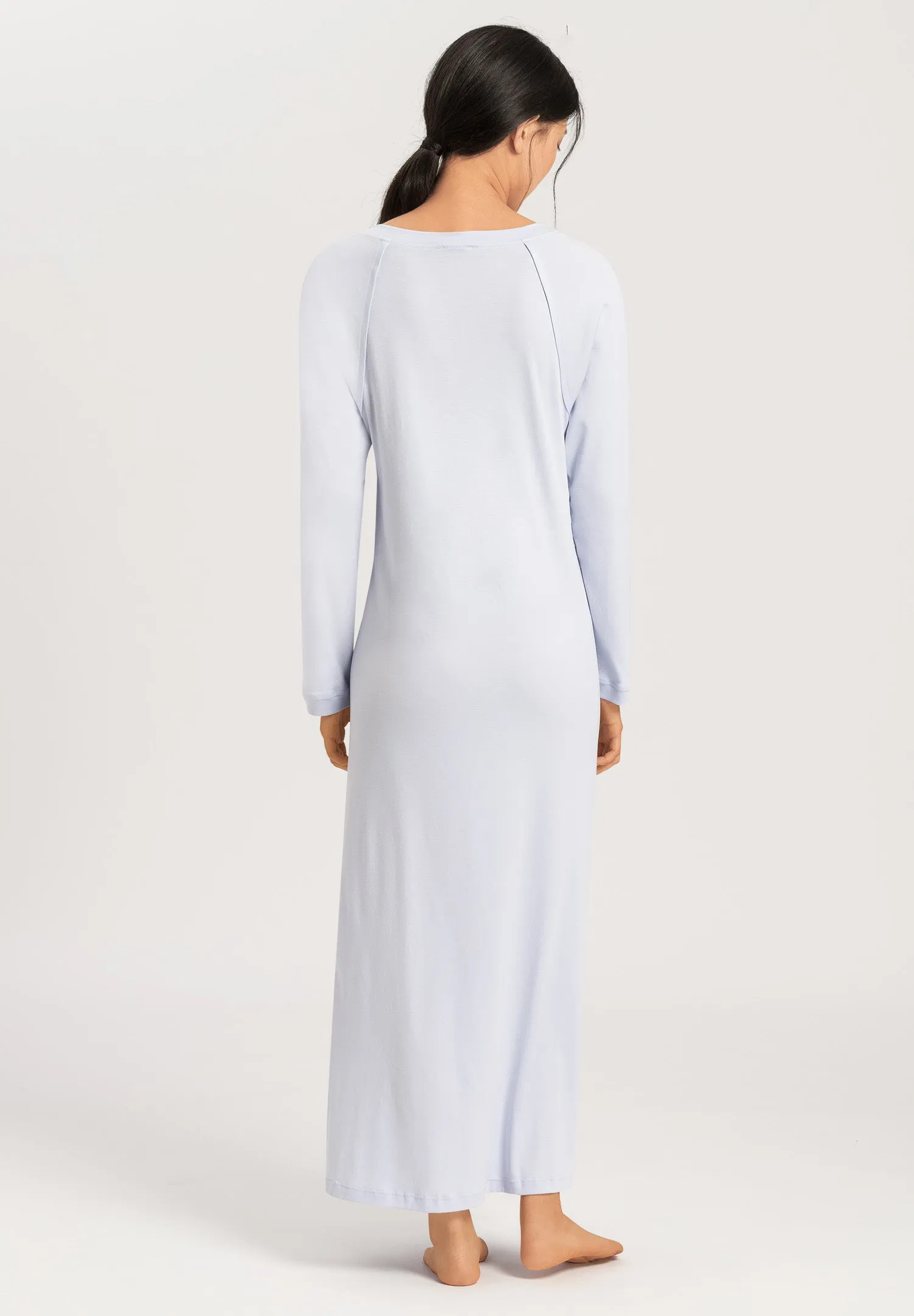 Pure Essence V-Neck Cotton Nightgown 130cm | Blue Glow 77947-511