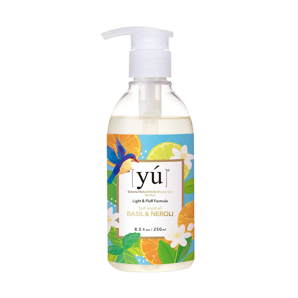 Yu Oriental Natural Herbs Shower Gel Basil & Neroli for Cats & Dogs 250ml